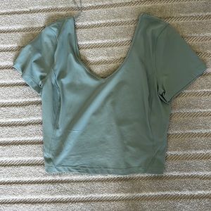 Lululemon align tshirt in silver blue